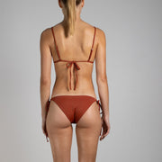 Side-tie Bikini Bottoms Naya in Rust - Brez Swim